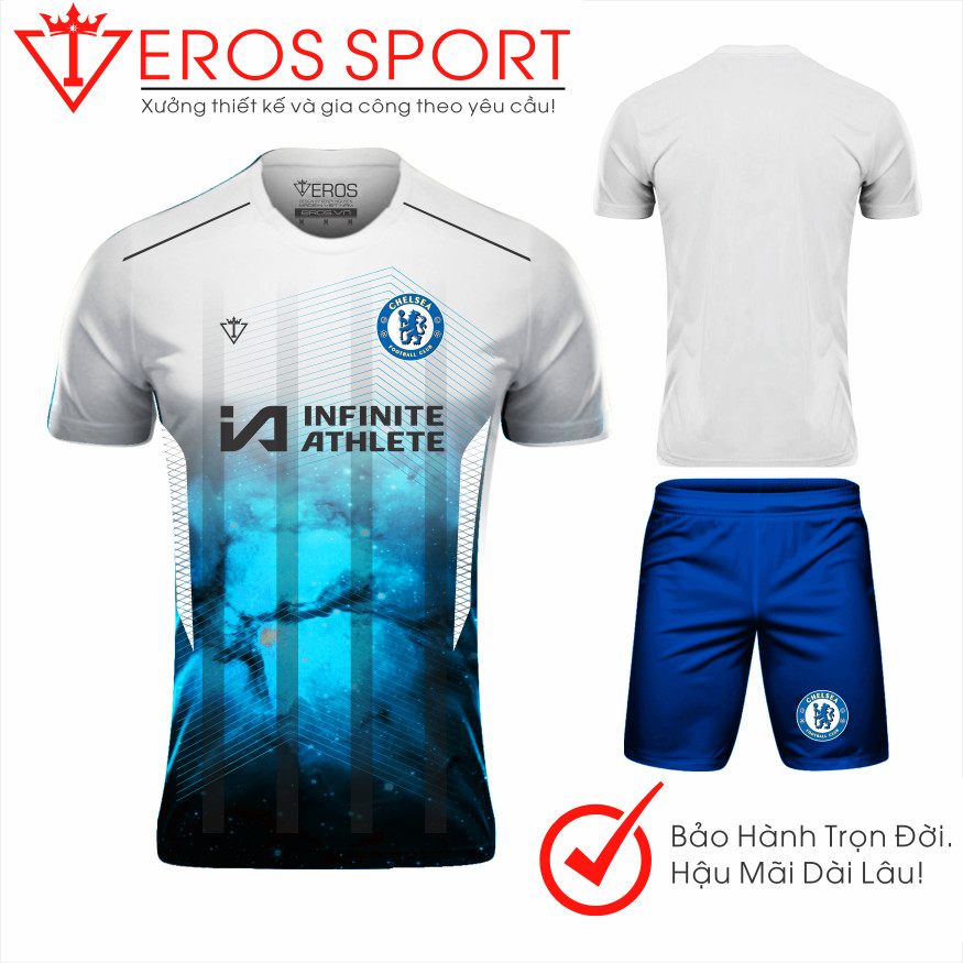 QUẦN ÁO BÓNG ĐÁ CHELSEA TRẮNG - W8