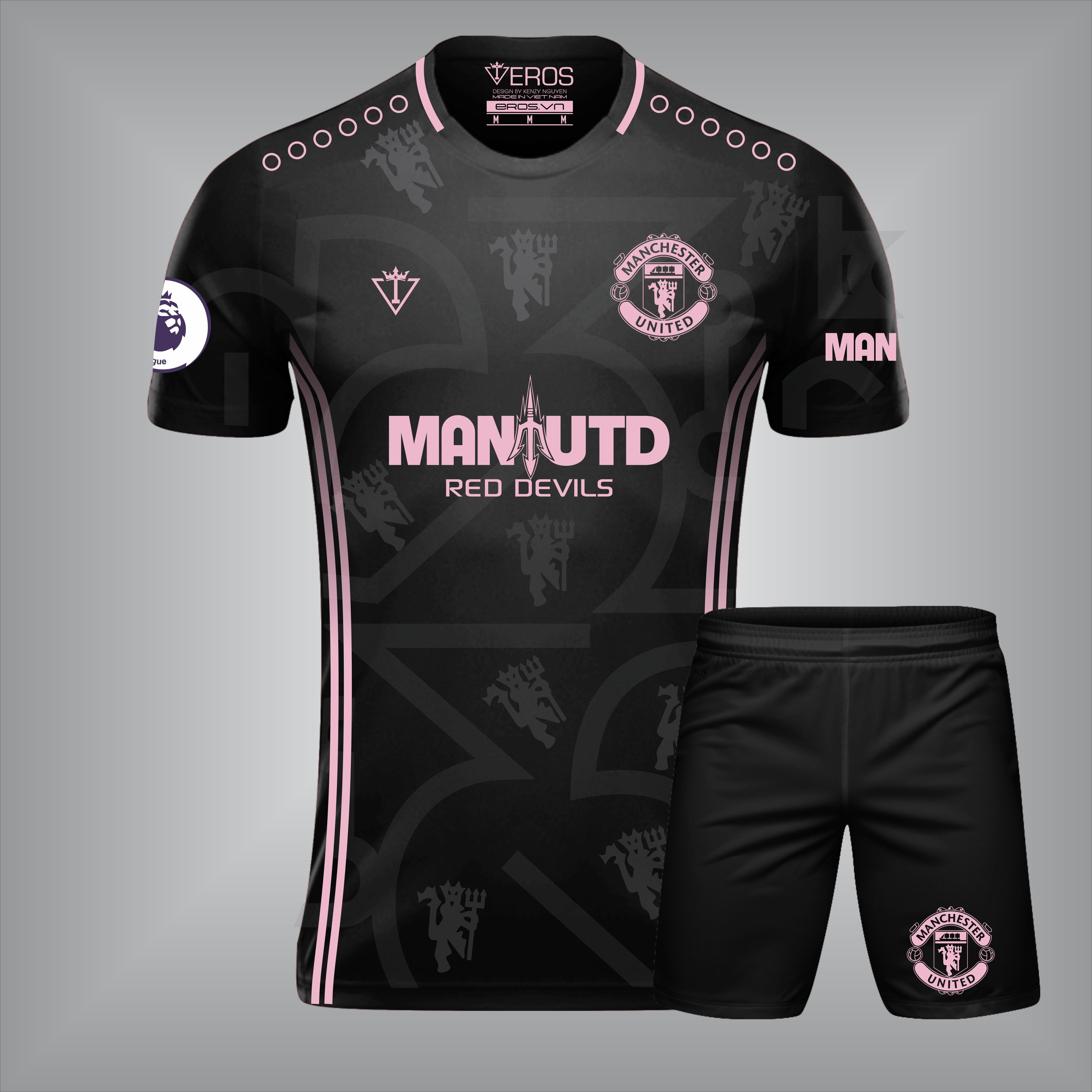 ÁO CLB MANCHESTER UNITED T13 ĐEN