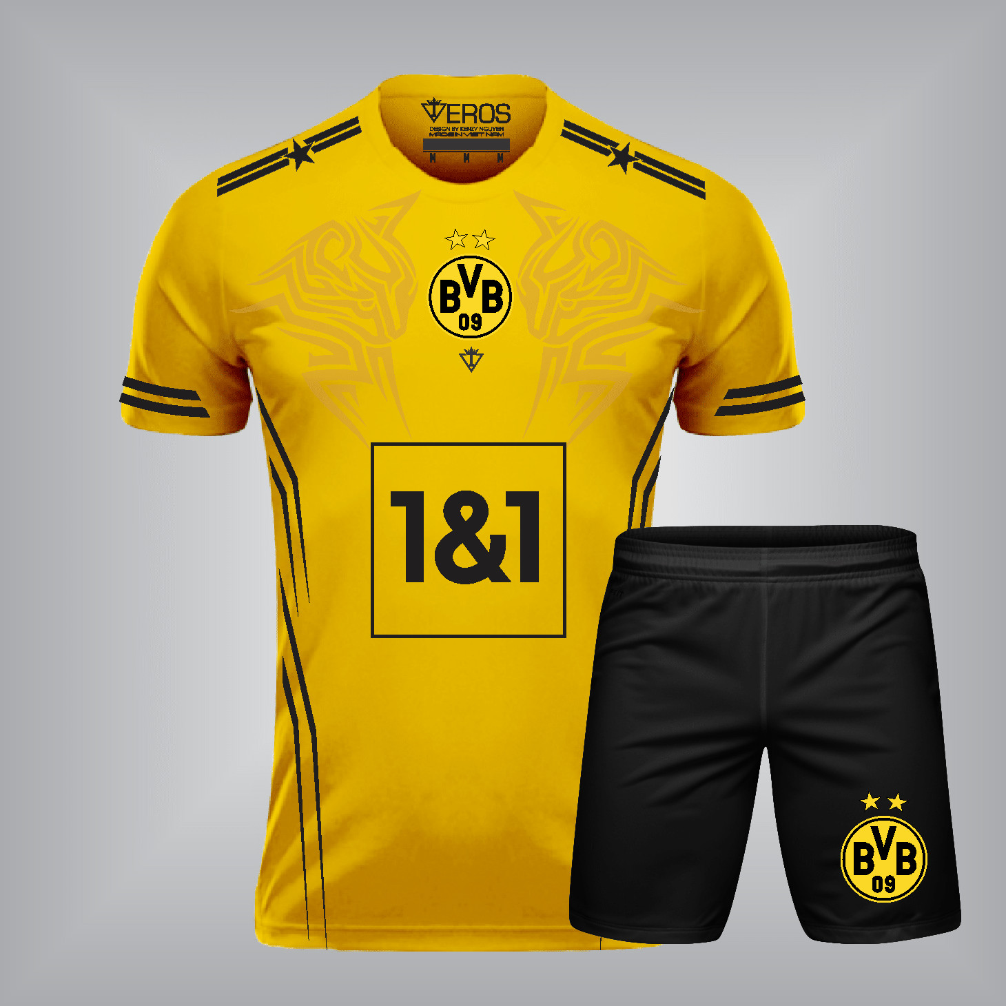 ÁO CLB DORTMUND T14 VÀNG