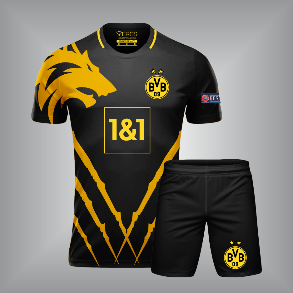 ÁO DORTMUND T10 ĐEN