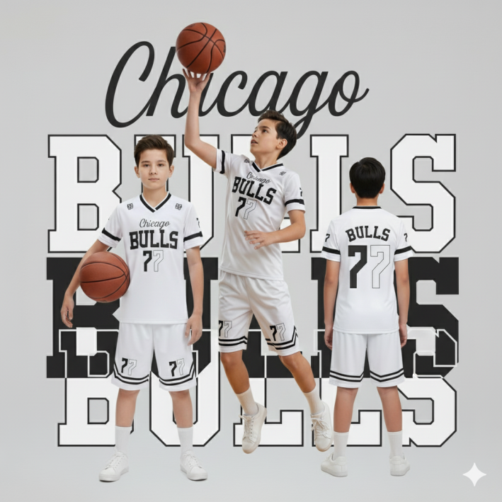 ĐỒ TRẺ EM- GĐ13 BULLS TRẮNG