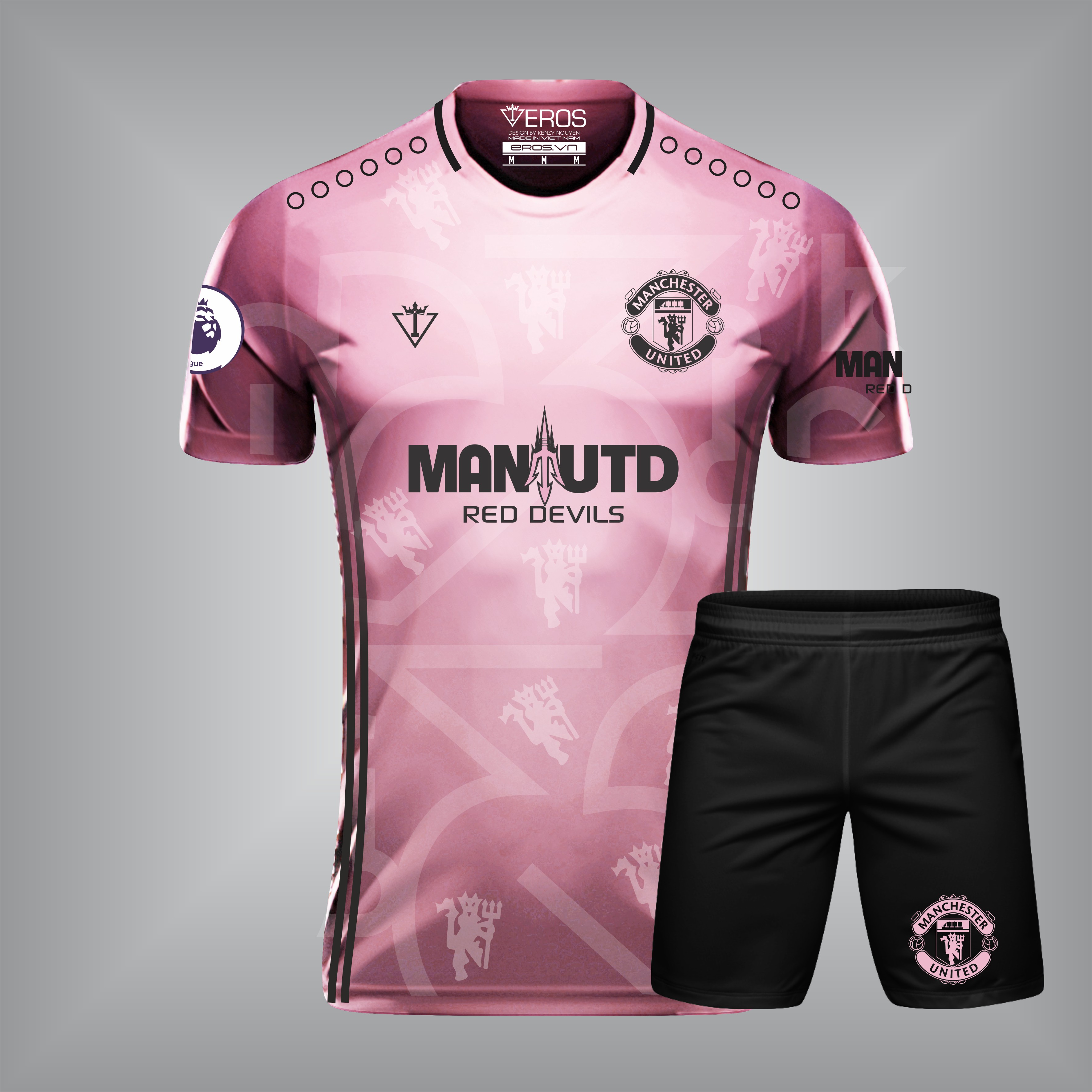 ÁO CLB MANCHESTER UNITED T13 HỒNG