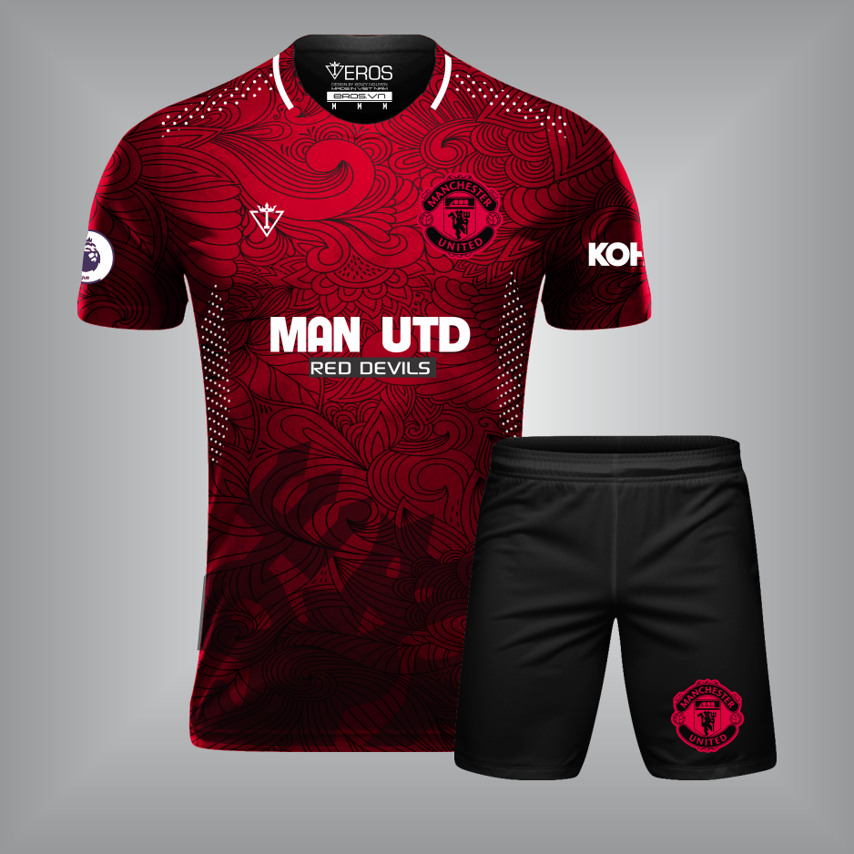 ÁO CLB MANCHESTER UNITED T12 ĐỎ