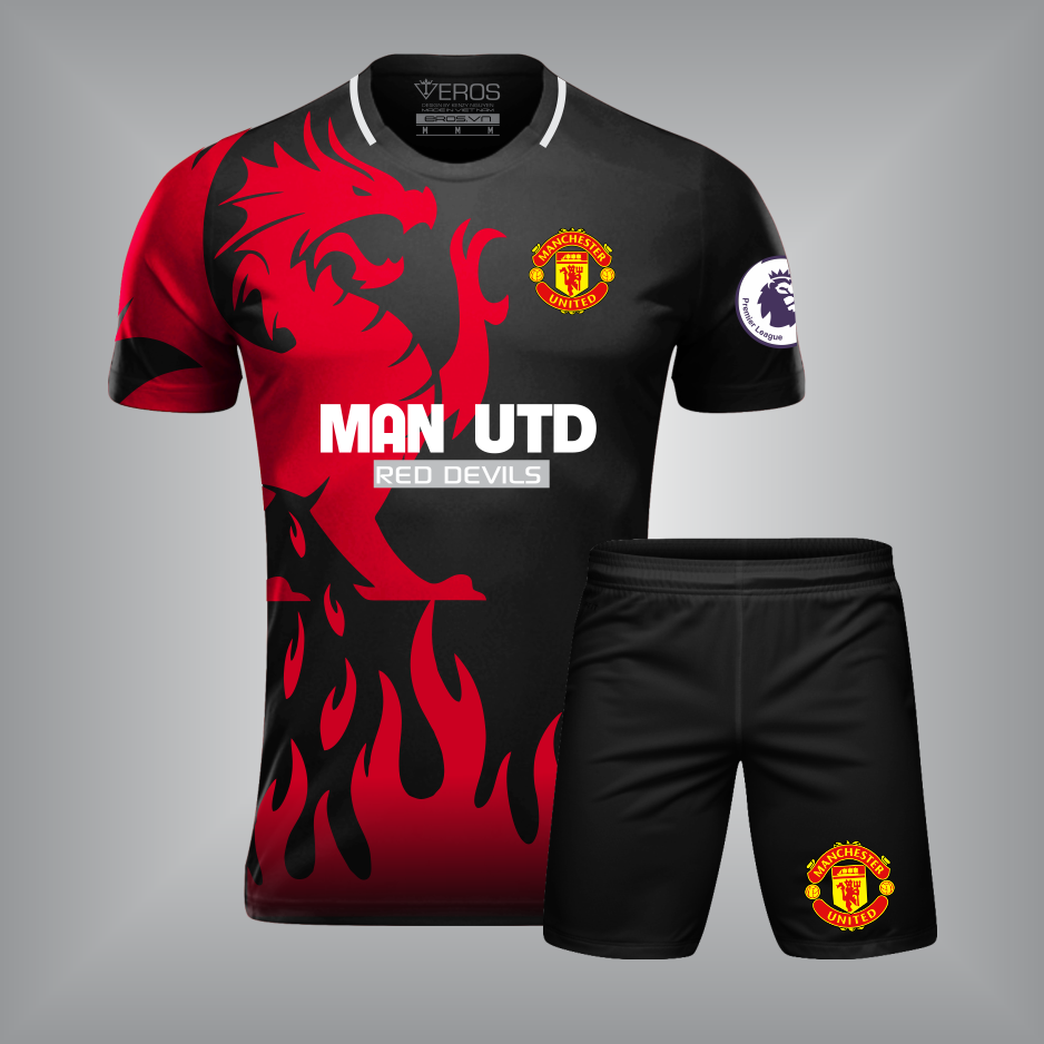 ÁO CLB MANCHESTER UNITED T10 ĐEN