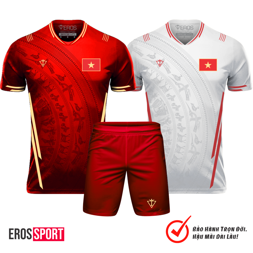 COMBO BỘ BÓNG ĐÁ VIỆT NAM TRỐNG ĐỒNG