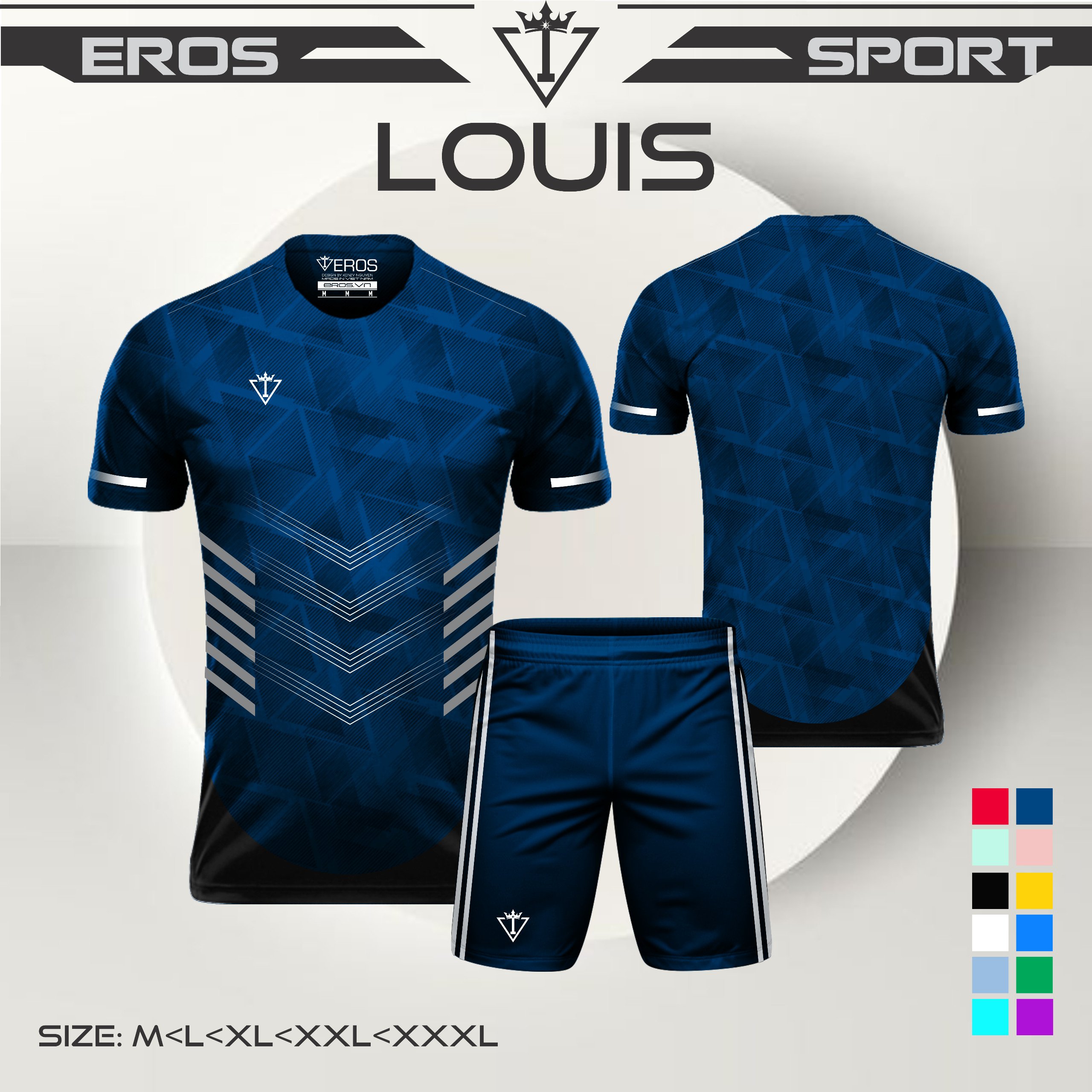 ĐỒ THỂ THAO THIẾT KẾ LOUIS -EROS 5 XANH CỔ VỊT