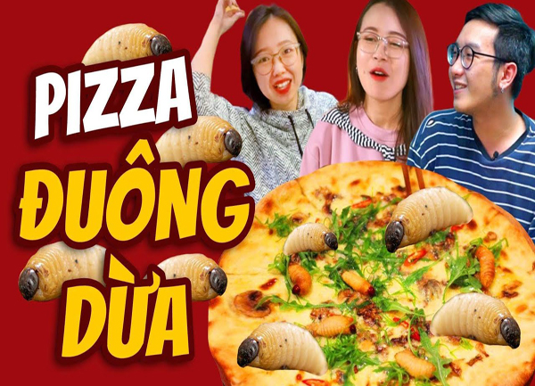 Độc đáo với món Pizza đuông dừa tại Hà Nội
