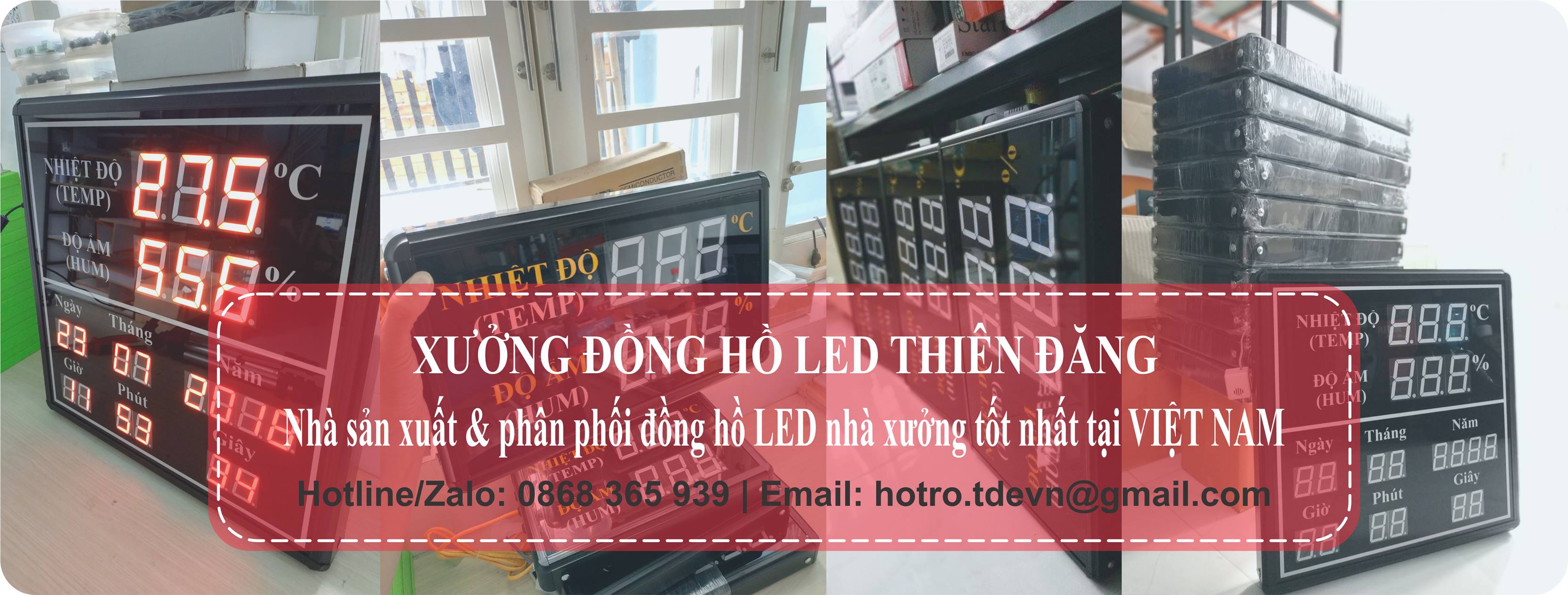 Đồng hồ nhiệt độ độ ẩm 600x350mm treo nhà xưởng 4 Đồng hồ nhiệt độ độ ẩm 600x350mm treo nhà xưởng 2