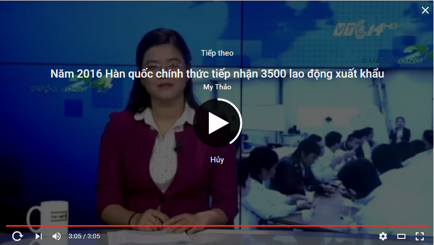 Năm 2016 Hàn quốc chính thức tiếp nhận 3500 lao động xuất khẩu