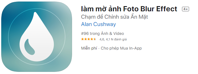 foto blur effect app chỉnh sửa ảnh làm mờ