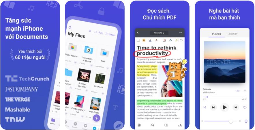 phần mềm hay cho ipad documents readdle