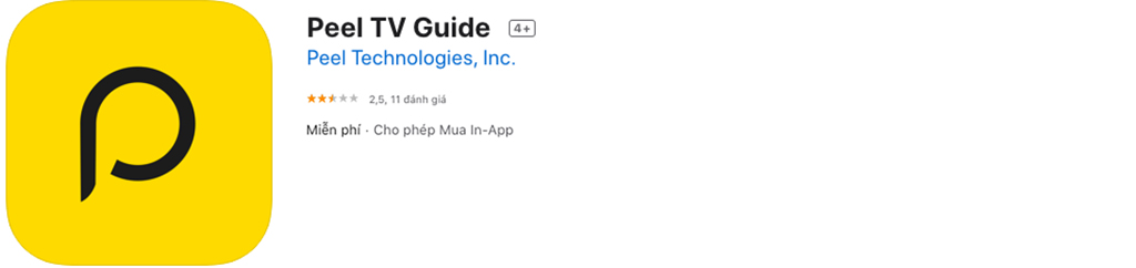 điều khiển từ xa bằng điện thoại iphone với Peel TV Guid