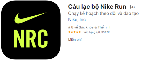 phần mềm chạy bộ Nike run club