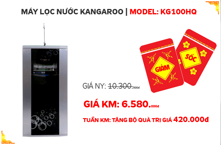 KHUYẾN MẠI 2019 - MÁY LỌC NƯỚC KG100HQVTU
