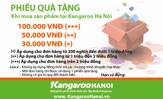 Tháng khuyến mại vàng tại Kangaroo Hà Nội