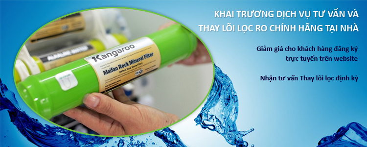 Dịch vụ thay lõi lọc nước Kangaroo và bảo trì miễn phí