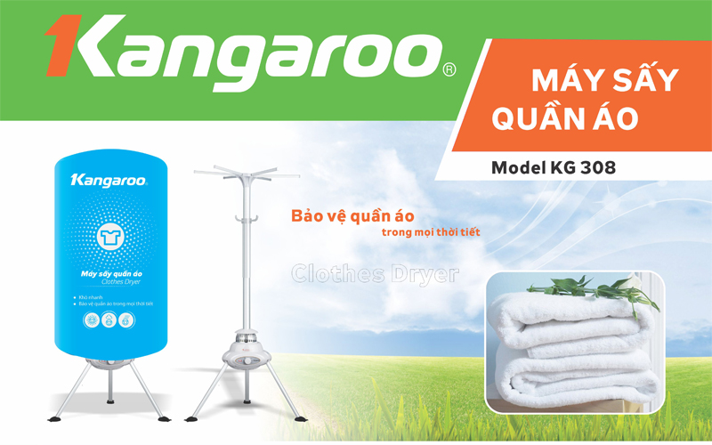 Đón mùa đông muộn với những chiếc Máy sấy quần áo Kangaroo