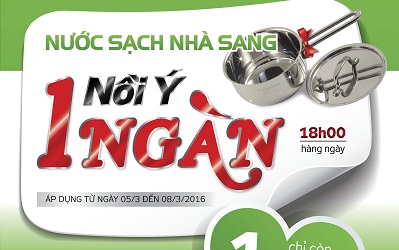 Nước sạch nhà sang, một ngàn nồi ý