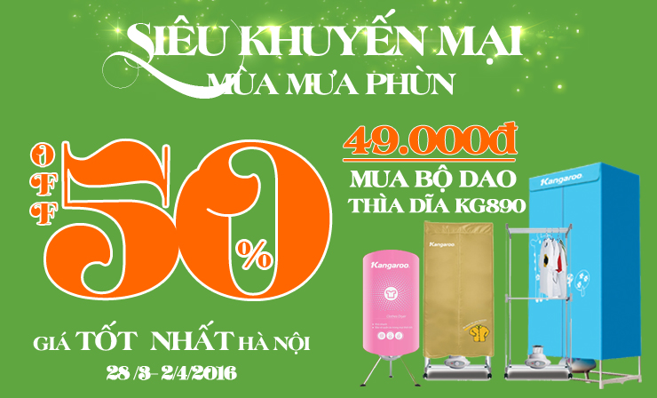 Siêu khuyến mại mùa mưa phùn