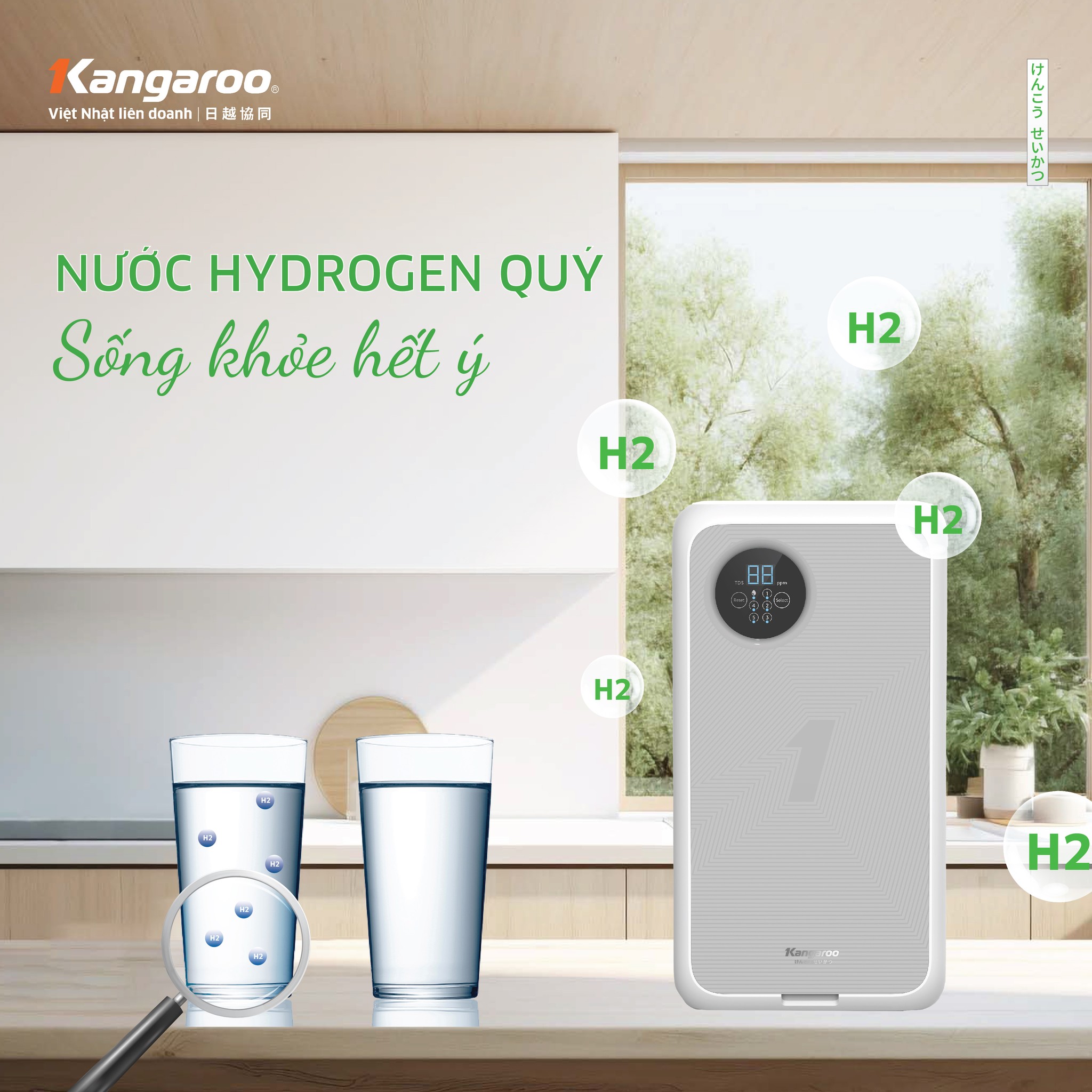 SỐNG KHỎE HẾT Ý với NƯỚC HYDROGEN QUÝ