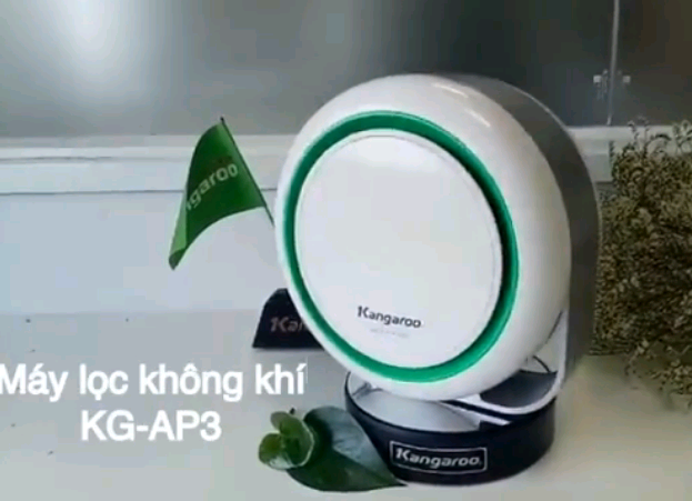 Máy lọc không khí Kangaroo KGAP3 trong thí nghiệm với khói thuốc lá