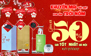 Khuyến mại đặc biệt - Xua tan trời nồm