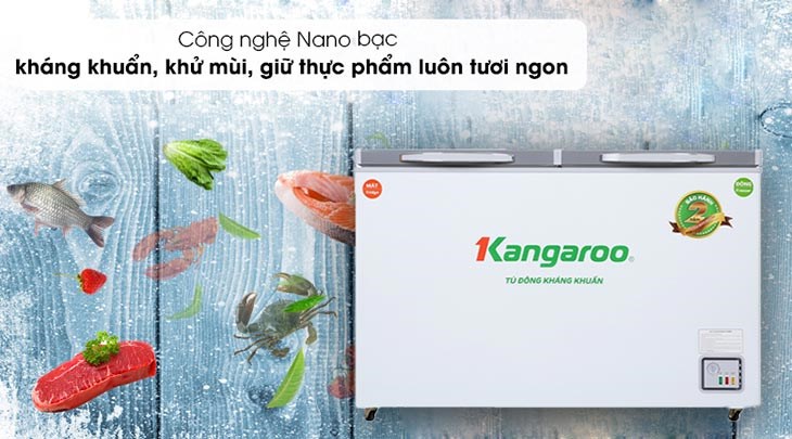 Tính năng kháng khuẩn trên tủ đông Kangaroo có tác dụng gì?