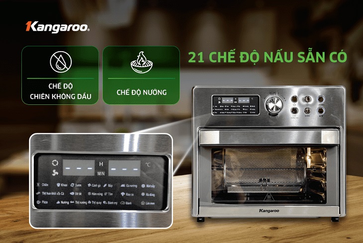 10 lý do nên mua lò chiên không dầu Kangaroo KG25AF1A