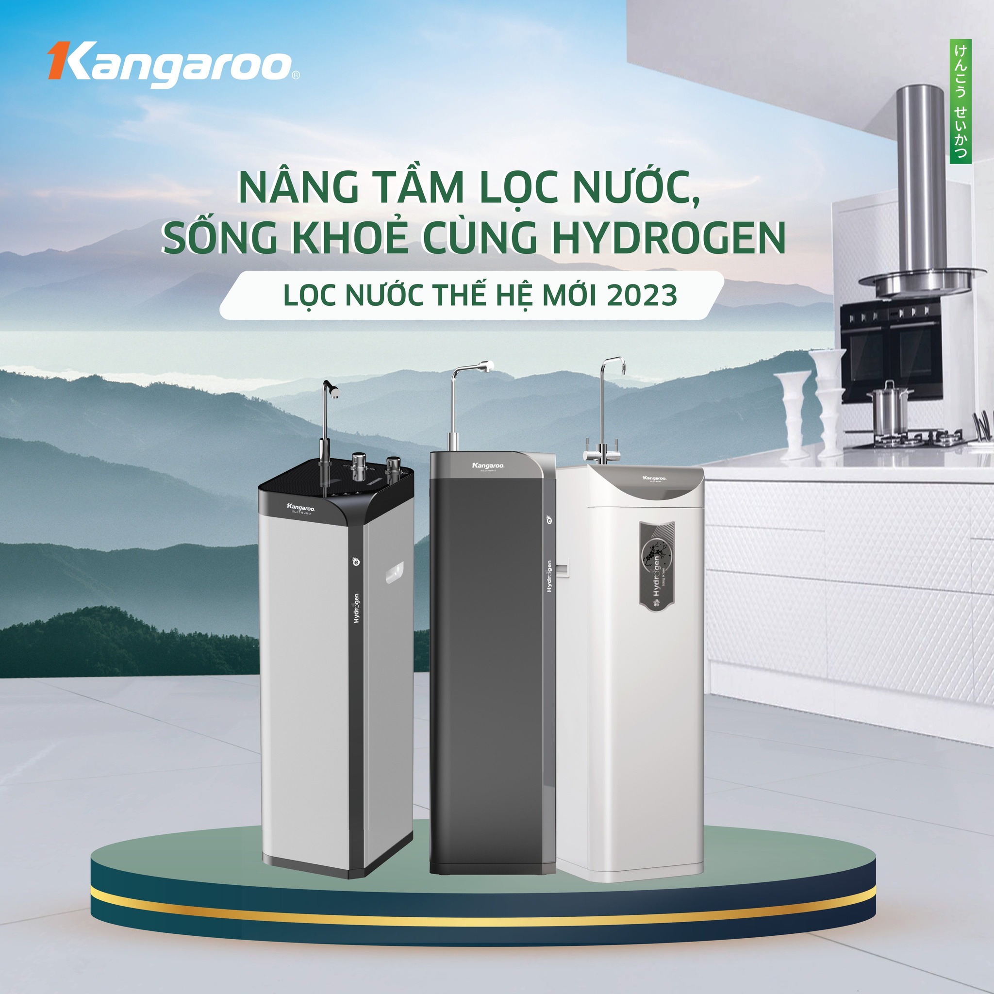 NÂNG TẦM LỌC NƯỚC, SỐNG KHOẺ CÙNG HYDROGEN