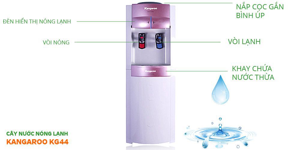 Cây nước nóng lạnh Kangaroo KG44