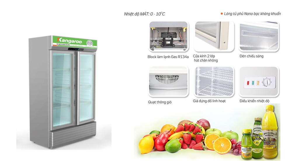 Tính năng Tủ mát Kangaroo KG899AT