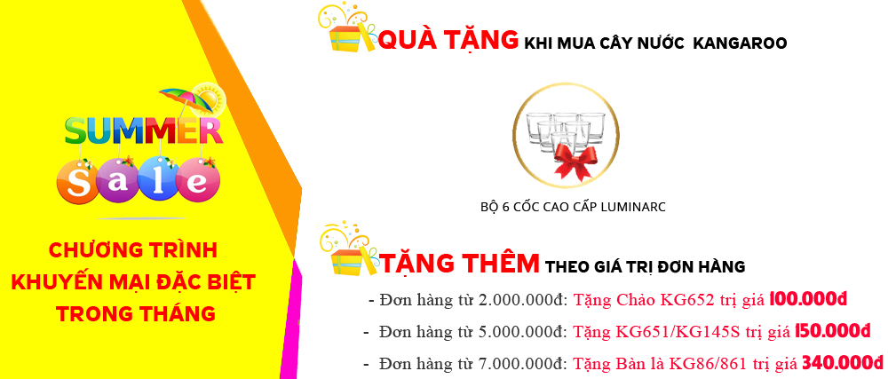 CTKM Cây nước nóng lạnh Kangaroo
