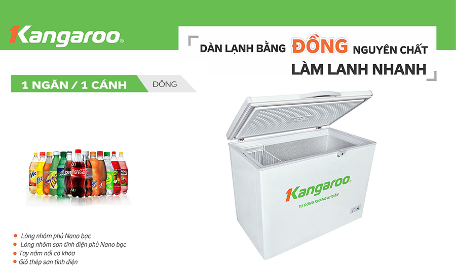 Tính năng chung của Tủ đông Kangaroo KG428C1