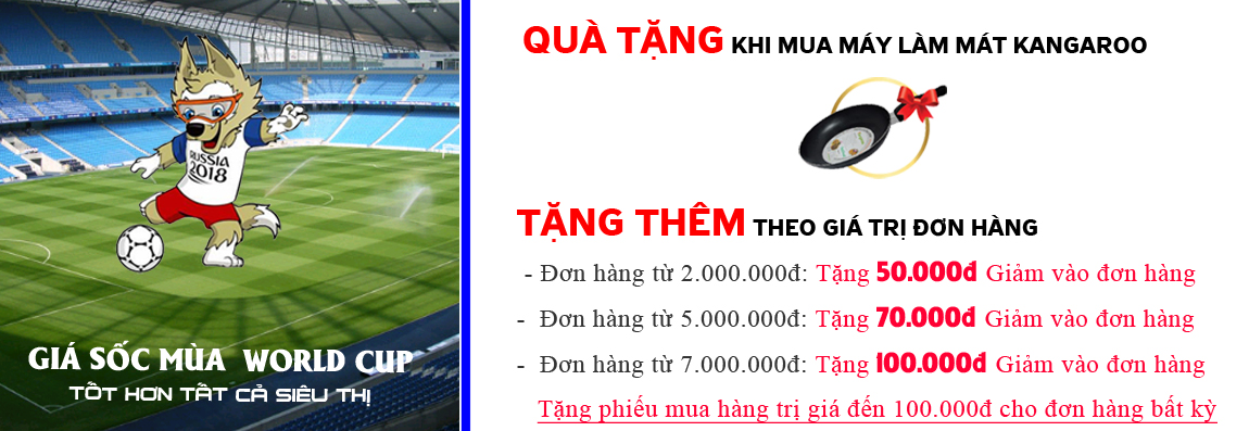 ctkm Máy làm mát không khí Kangaroo world cup 2018