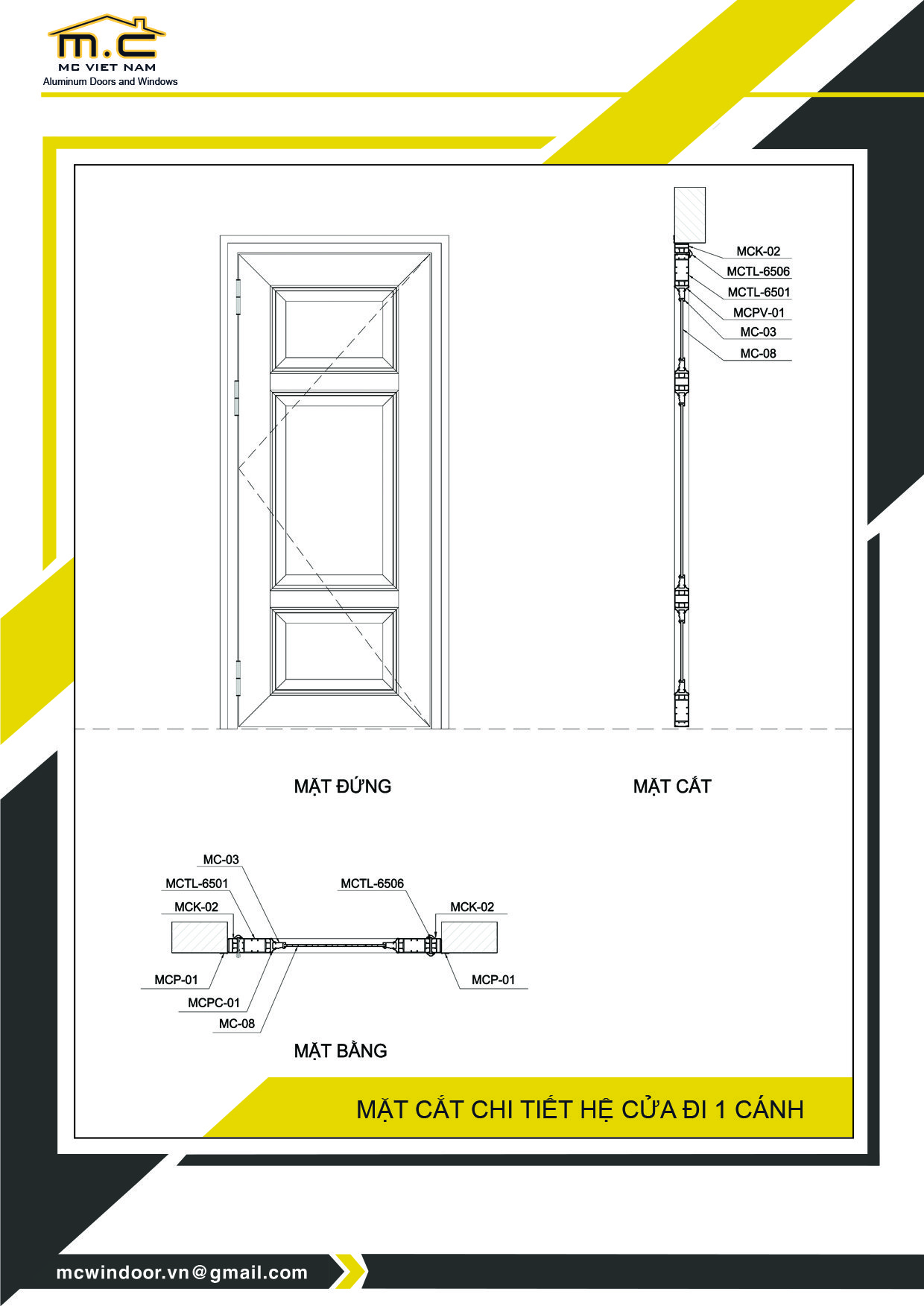 CỬA ĐI WINDOOR65