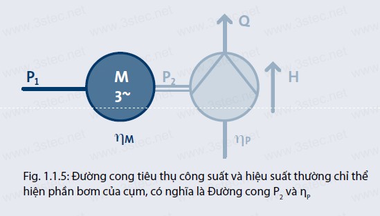 CÁC ĐƯỜNG CONG CỦA MÁY BƠM GRUNDFOS