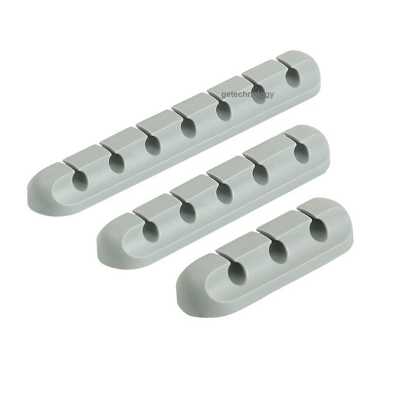 Miếng dán Silicone Kẹp Giữ Dây Cáp Sạc Điện Thoại, Máy Tính Cao Cấp - Keo 3M Siêu Dính, Đế Kẹp Dây Cáp Sắp Xếp Gọn Gàng