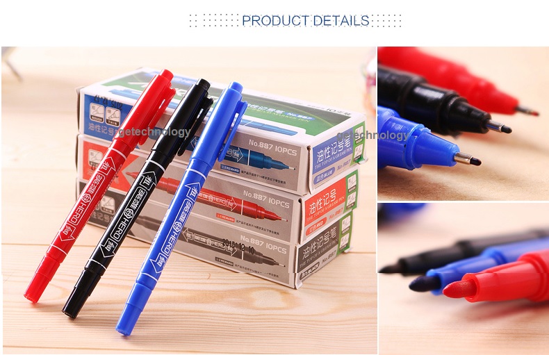 Bút đánh dấu HERO 887, bút lông dầu, bút chết, bút đánh dấu dòng không xóa được