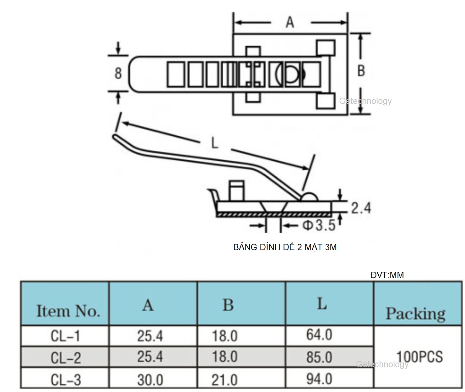 GỐI ĐỠ DÂY ĐIỆN, KẸP DÂY ĐIỆN, NẸP DÂY ĐIỆN, MIẾNG DÁN CỐ ĐỊNH DÂY ĐIỆN CL-1 CL-2 CL-3