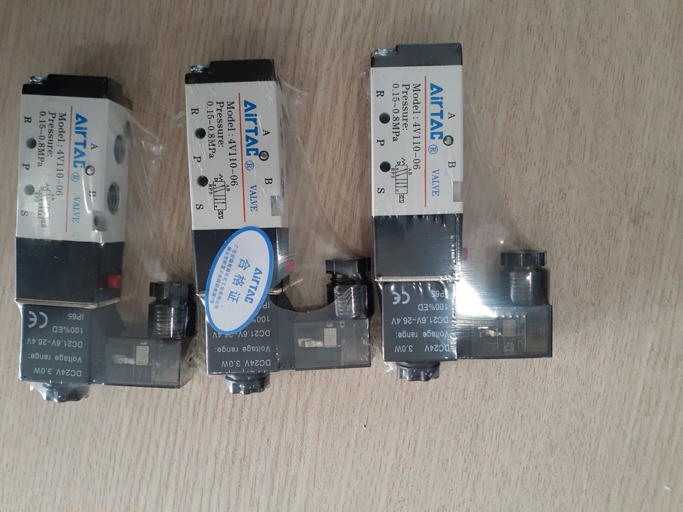 Van điện từ 4V110-06-DC24V AIRTAC, van khí 4V110-06-DC24V AIRTAC