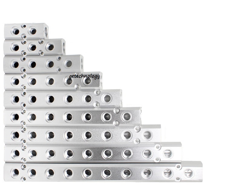 Thanh chia khí nhiều cổng chia 2,3,4,5 ren trong LA2, LA3, LA4, Bộ chia khí nhiều cổng LA2, LA3, LA4