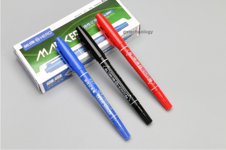 Bút đánh dấu HERO 887, bút lông dầu, bút chết, bút đánh dấu dòng không xóa được