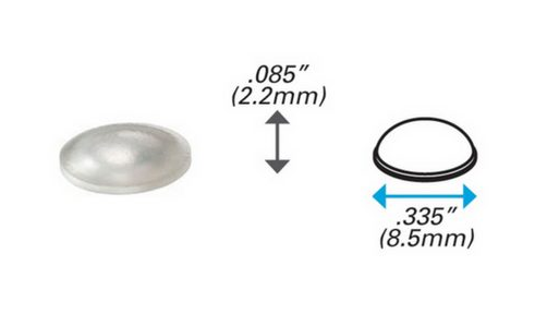 Miếng đệm cao su tự dính BS-07 Round Self-Adhesive Rubber Bumper Stops – BS-07 BumperSpecialties