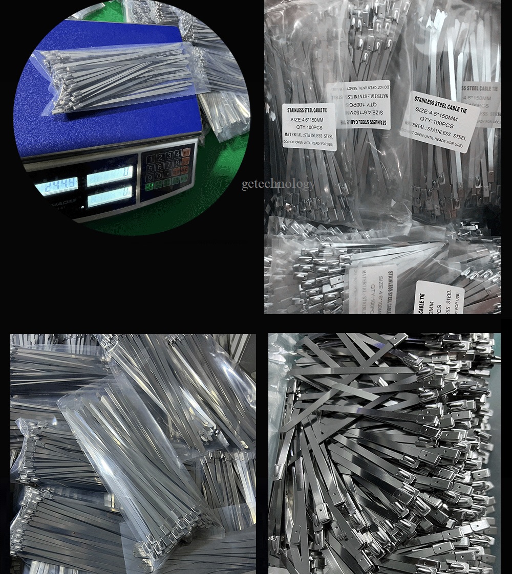 Dây thít inox 304 thép không gỉ, dây lạt inox 304, Dây rút inox 304, Dây siết bằng inox 304, dây cáp kim loại tự khóa chịu nhiệt