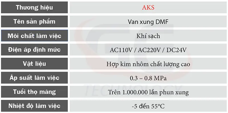 van DMF-Z, van DMF-Z-25, van DMF-Z-40, van DMF-Z-50, van DMF-Z-62, van lọc bụi baghouse, van xung khí nén