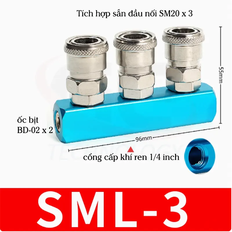 bộ chia khí SML-3