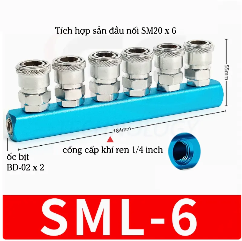 bộ chia khí SML-6