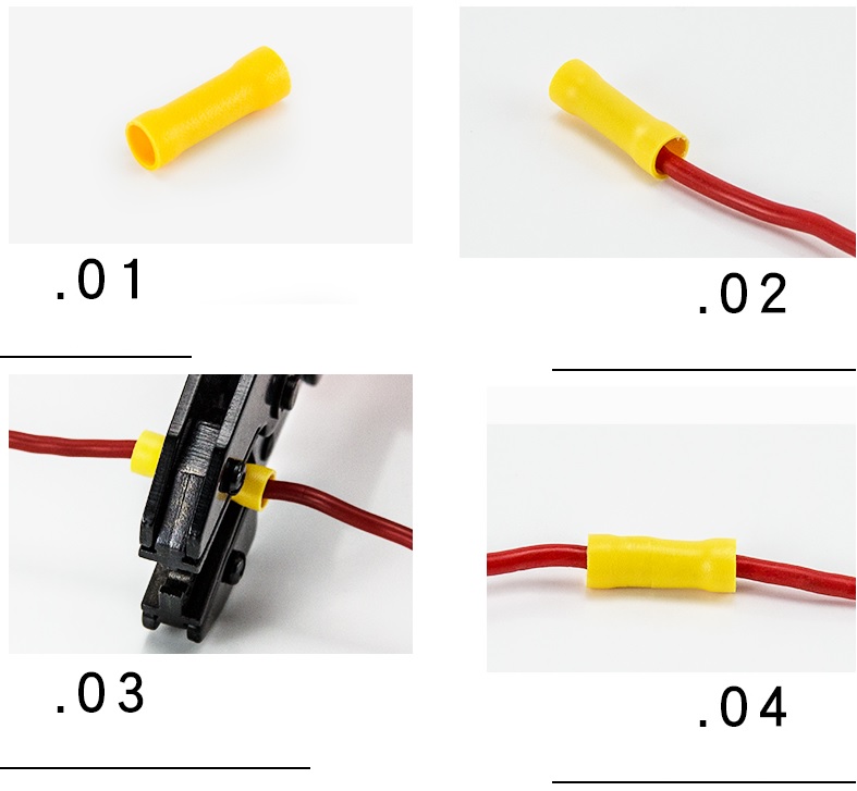Ống nối dây điện BV1.25 / BV2 / BV5.5, cốt nối dây điện BV1.25 / BV2 / BV5.5