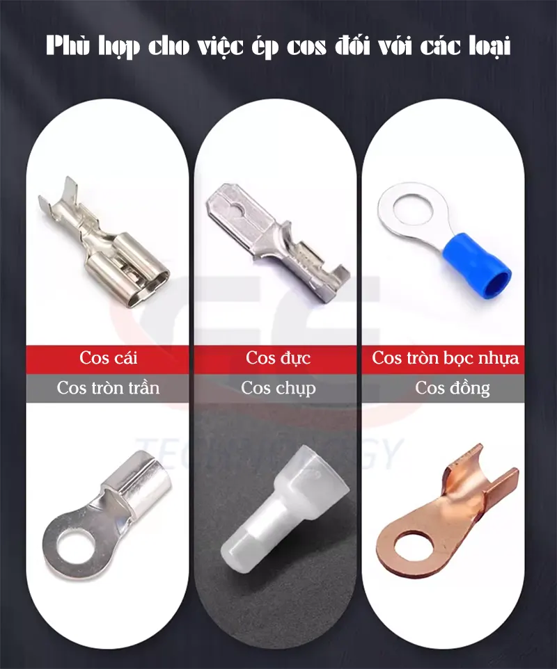 kìm bấm cos đa năng, kìm ép cos công nghiệp