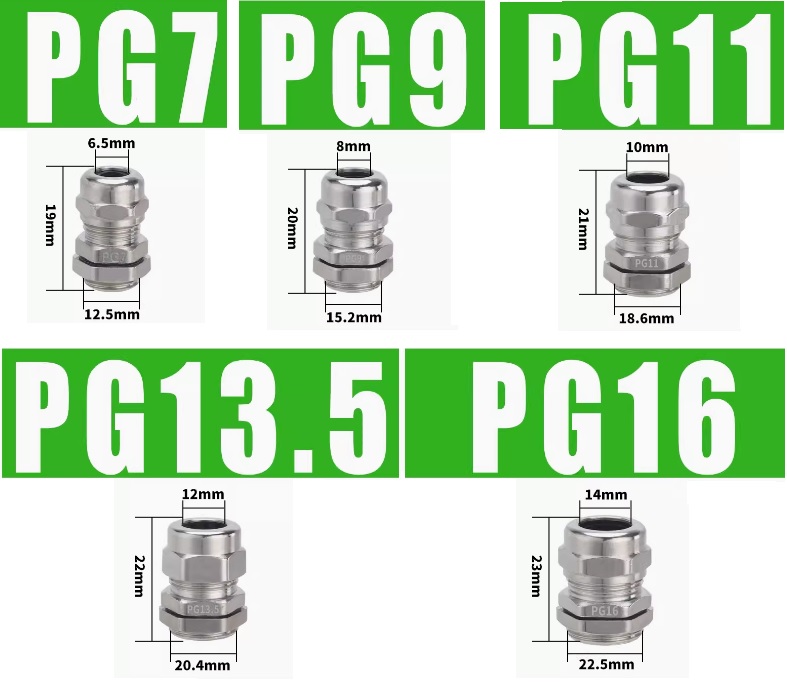 CÚT SIẾT CÁP, ỐC SIẾT CÁP, CÚT XIẾT CÁP, ỐC XIẾT CÁP KIM LOẠI PG7-M PG9-M PG11-M PG13.5-M PG16-M PG19-M PG21-M PG25-M PG29-M PG36-M PG42-M PG48-M